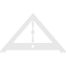 Ekena Millwork Pitch Artisan Architectural Grade PVC Gable Pediment, 60"W x 35"H x 1"P (14/12) GPP060X035X100ART - alternate 2
